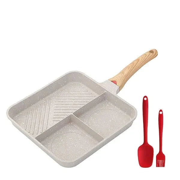 Flerbruks 3 i 1 frokostpanner Kokegryter 9 tommers non-stick panne | Skanto