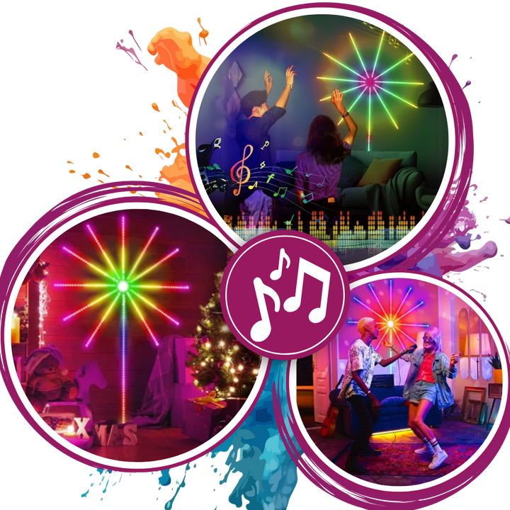 Musikksynkroniserte LED-Lysstriper
