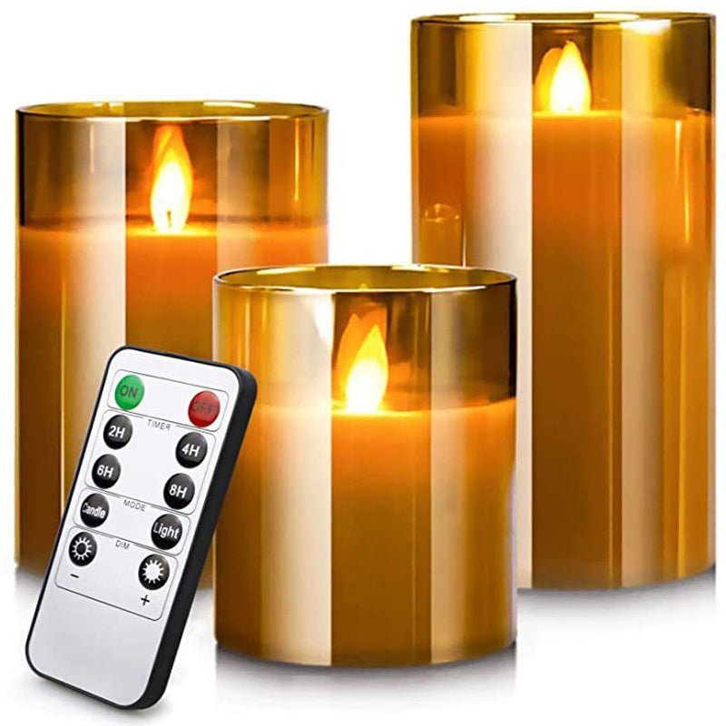 LED lys med fjernkontroll og timer i glassdesign | Skanto