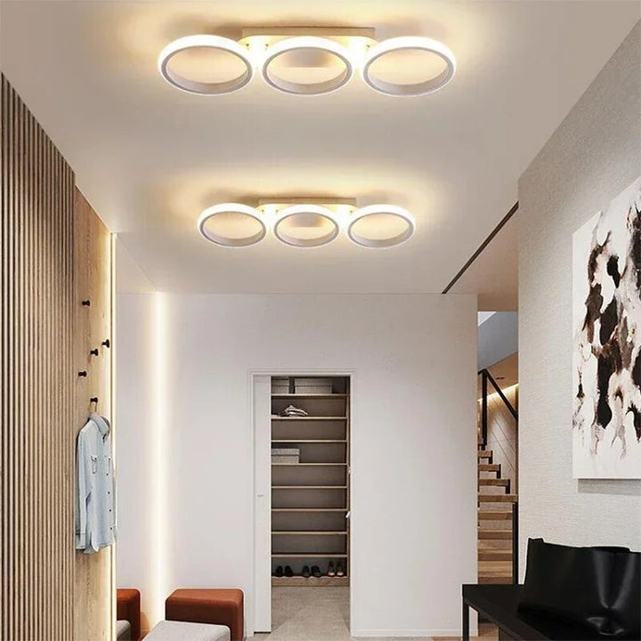 Moderne LED Ring Kroonlås – Minimalistisk Taklampe for Stue og Spiseområde | Skanto