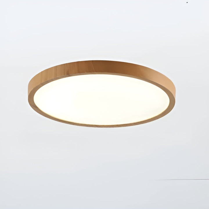GrainGlow Light – Moderne, ultratynn taklampe i tre