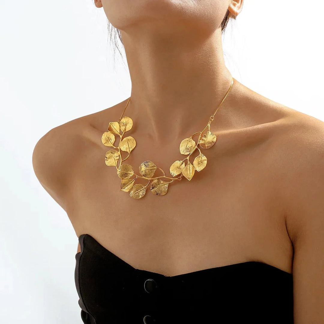 Skanto | Natures Leaf Statement Necklace