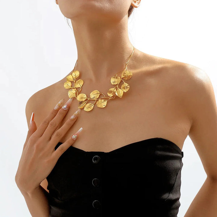 Skanto | Natures Leaf Statement Necklace