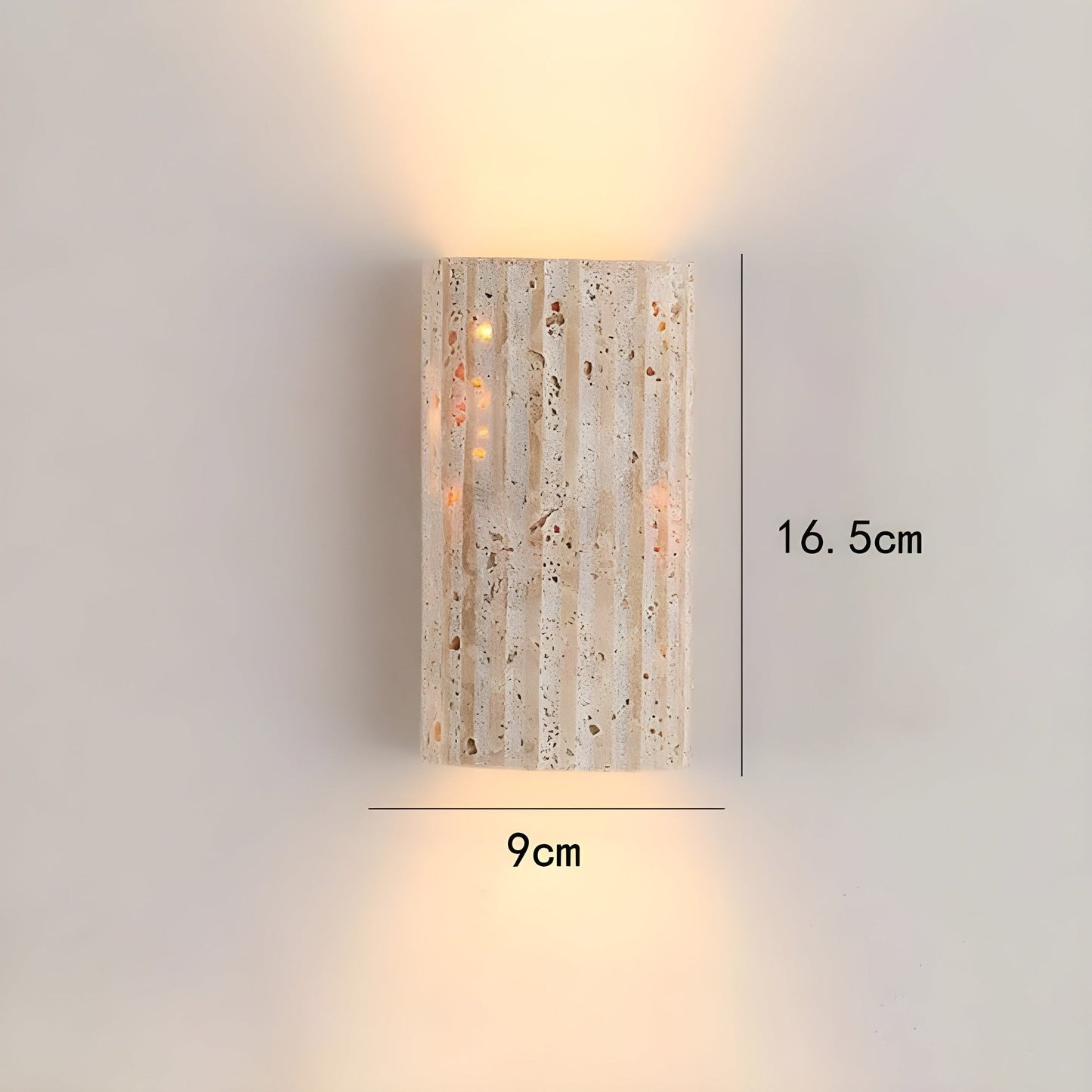 Norvo | Naturlig steinvegglampe i elegant stil