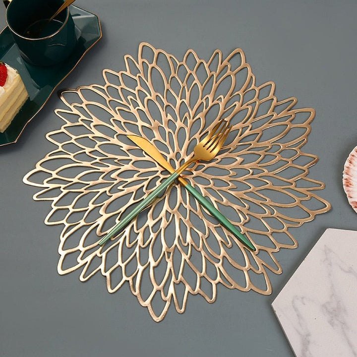 Skanto | NebulaGlow™ Plassunderlag for Middag | Elegante Bordmatter i Galakse Design | Varmeresistent & Ikke-Sklisikkert Borddekor