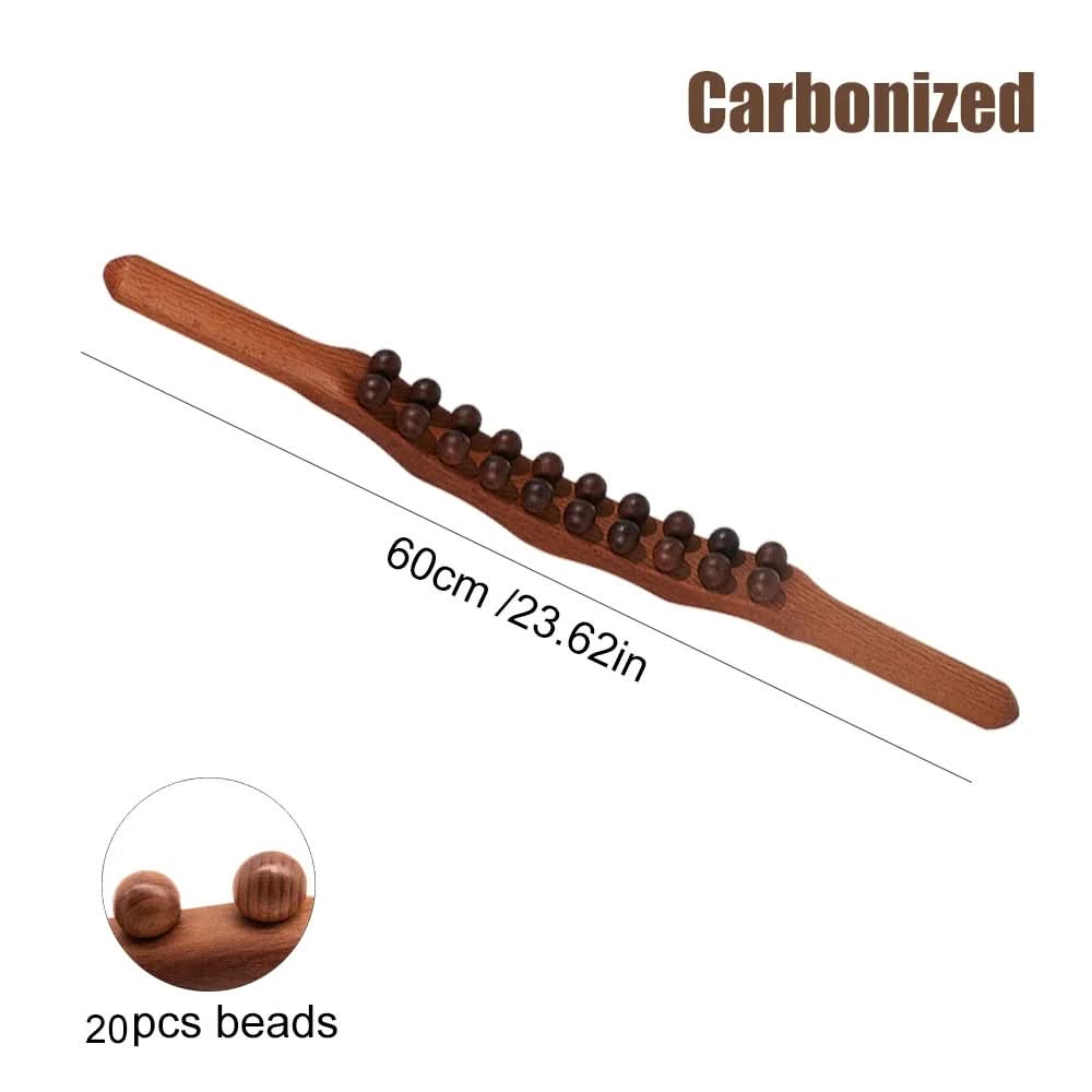 Skanto | WoodEase Pro – Gua Sha massasje pinne laget av tre for muskelavslapping (60 cm)