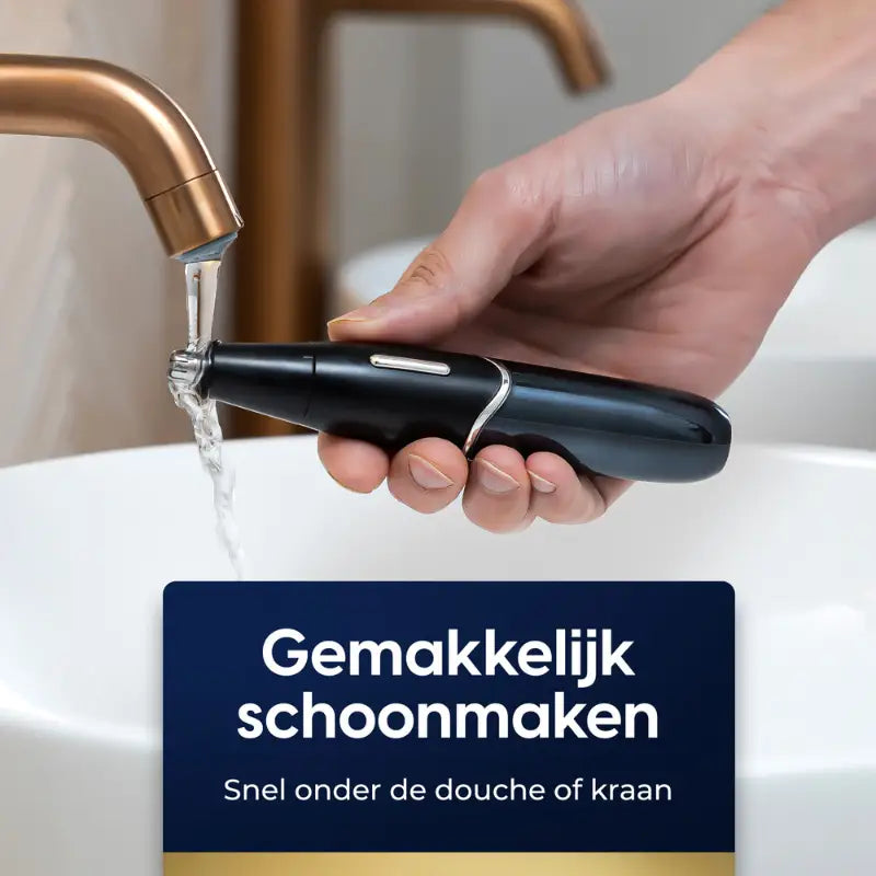 Skanto | TrimPro Nese- og Øyenbrynstrimmer med LCD-skjerm og IPX6 Vanntett Design