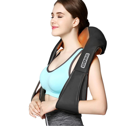 RelaxPro Massasjepute – Shiatsu varmepute for nakke, skuldre og rygg | Skanto