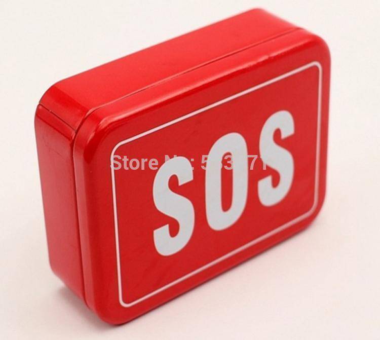 Portable SOS overlevelsespakke med 8 verktøy | Skanto