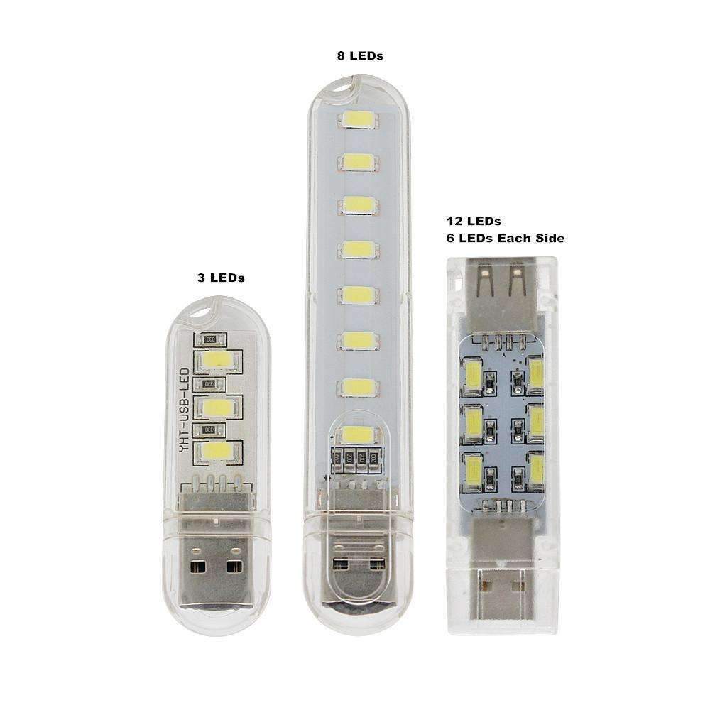 Skanto | Mini USB LED Nattlampe - Kald Hvit Lampe