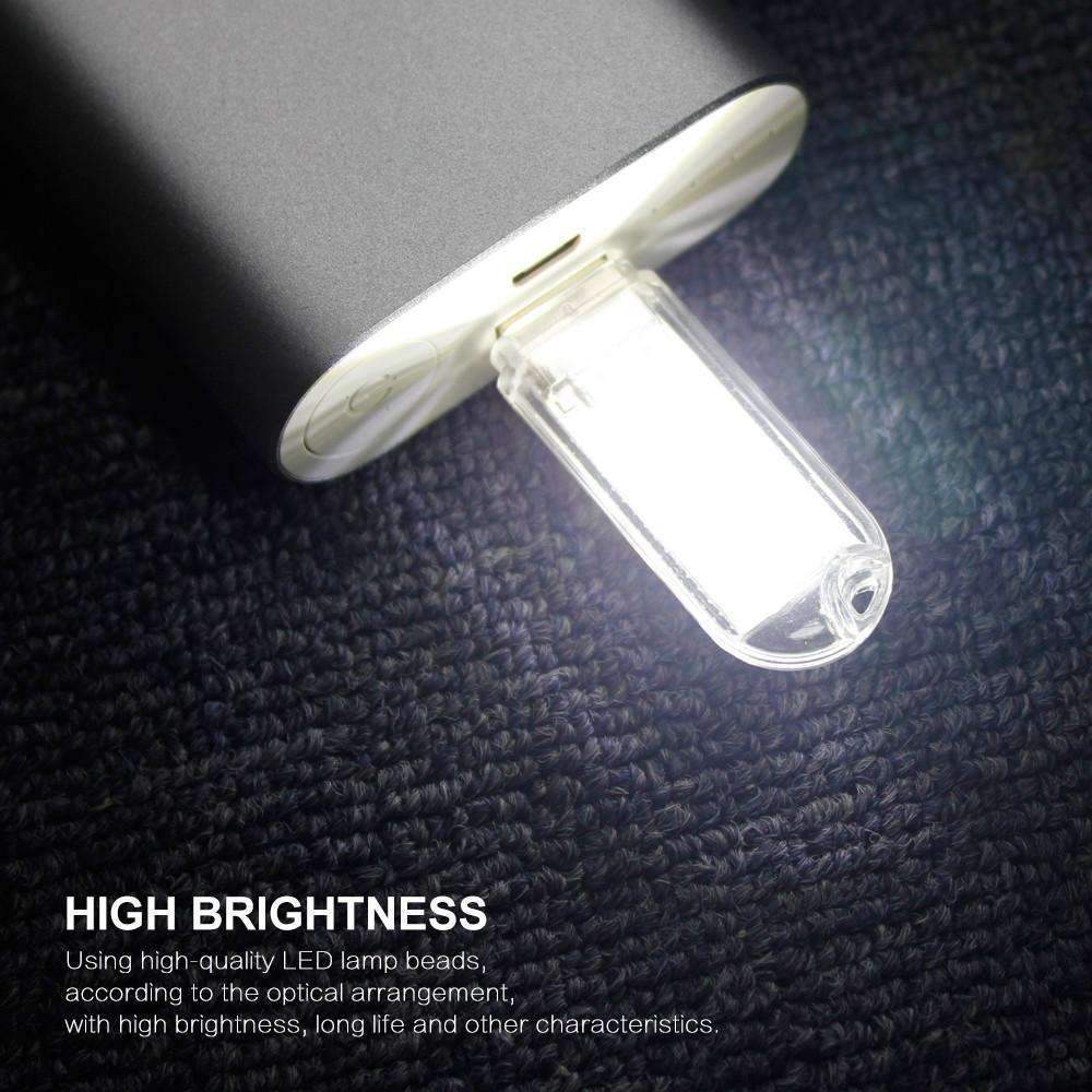 Skanto | Mini USB LED Nattlampe - Kald Hvit Lampe