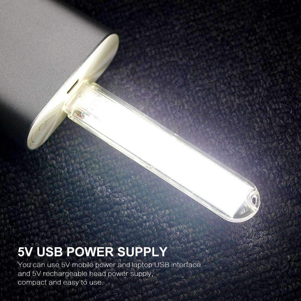 Skanto | Mini USB LED Nattlampe - Kald Hvit Lampe