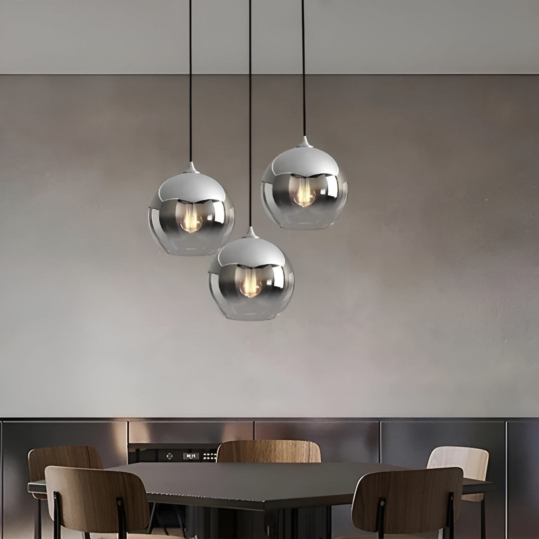 Industril Glass Pendel Lys med LED – Moderne & Dekorativ | Ideell for Kjøkken, Spisestuer & Barer | Skanto