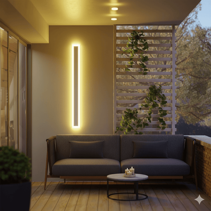 Skanto | NOCTARA – Elegant Moderne Utendørs Vegglampe for Hage & Balkong