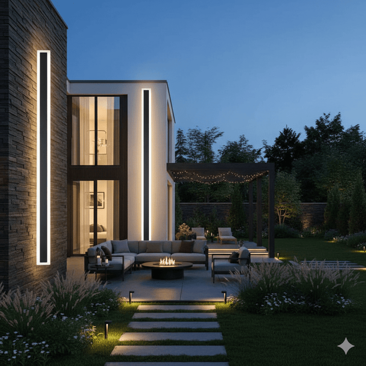 Skanto | NOCTARA – Elegant Moderne Utendørs Vegglampe for Hage & Balkong