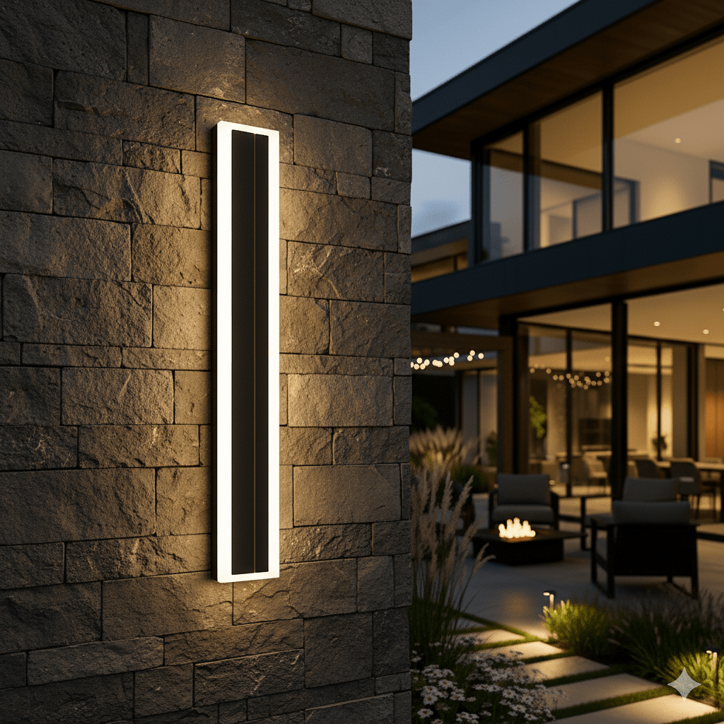 Skanto | NOCTARA – Elegant Moderne Utendørs Vegglampe for Hage & Balkong