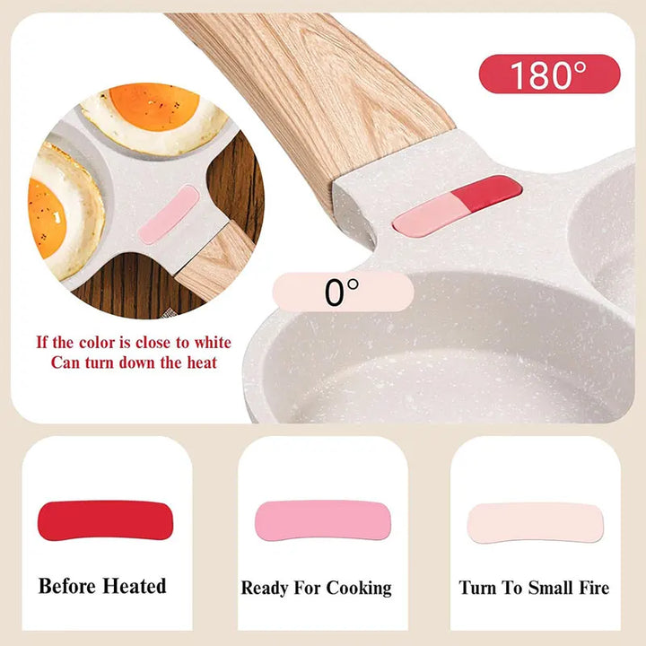 Non-stick egg stekepanne med lokk kjøkken frokost grill panne | Skanto