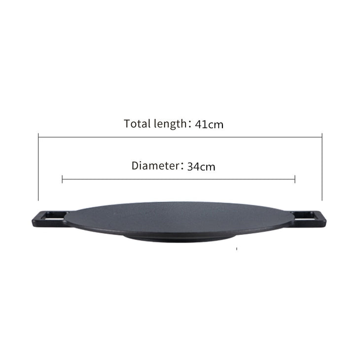 Non-stick Stekepanne Utendørs Støpejern BBQ Plate Camping Grillpanne | Skanto
