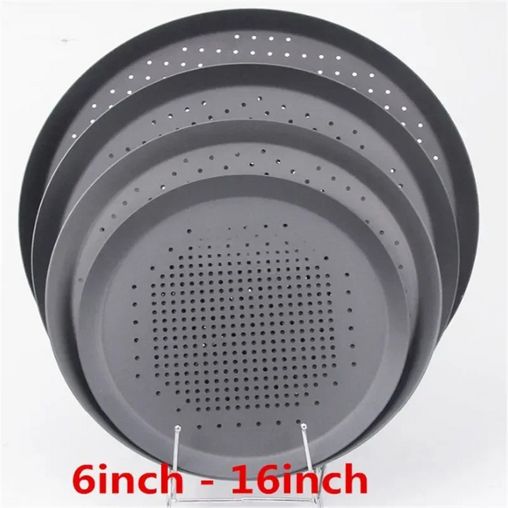 Nonstick Pizza Bakeplate Hylse Pizza Skjermpanne Metallnett | Skanto