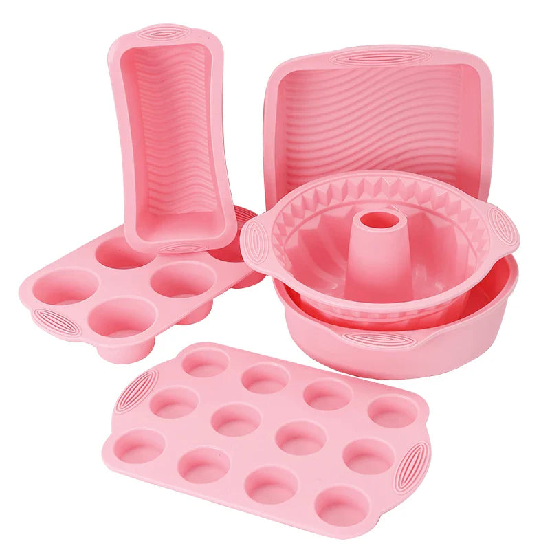 Non-stick silikon bakeverktøy kake muffin brød baking former tilbehør | Skanto