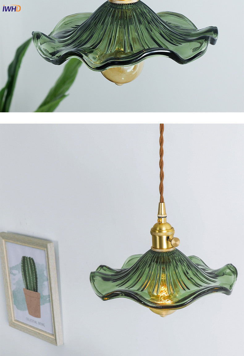 Norvo | NORDISK DESIGN LED HENGENDE LAMPE | FARGET GLASS & KOPPER BELYSNING FOR SOVEROM, STUE & BAR