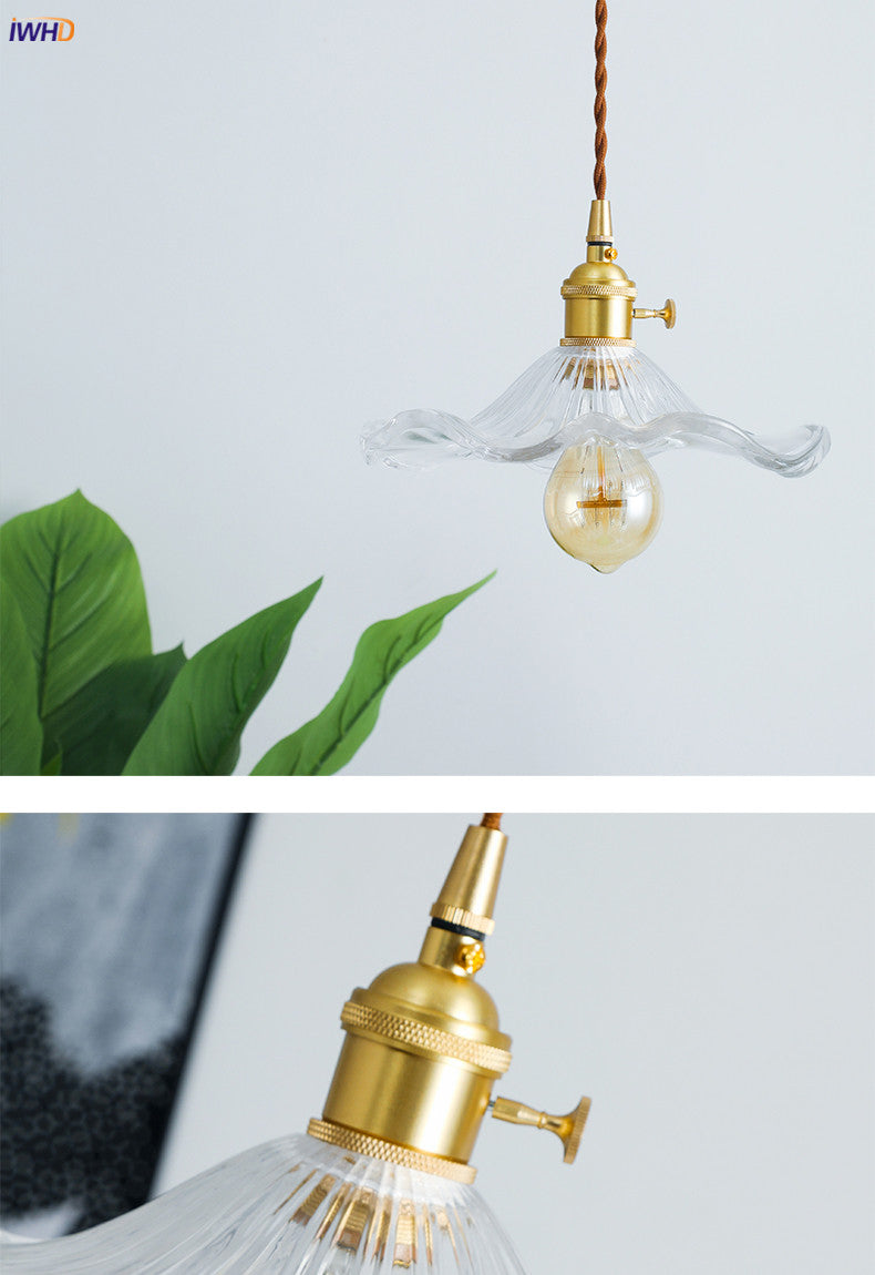 Norvo | NORDISK DESIGN LED HENGENDE LAMPE | FARGET GLASS & KOPPER BELYSNING FOR SOVEROM, STUE & BAR