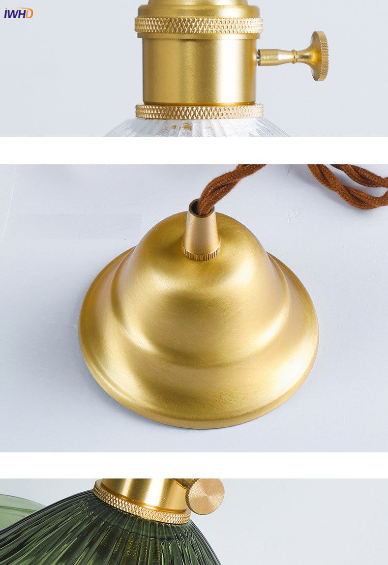 Norvo | NORDISK DESIGN LED HENGENDE LAMPE | FARGET GLASS & KOPPER BELYSNING FOR SOVEROM, STUE & BAR