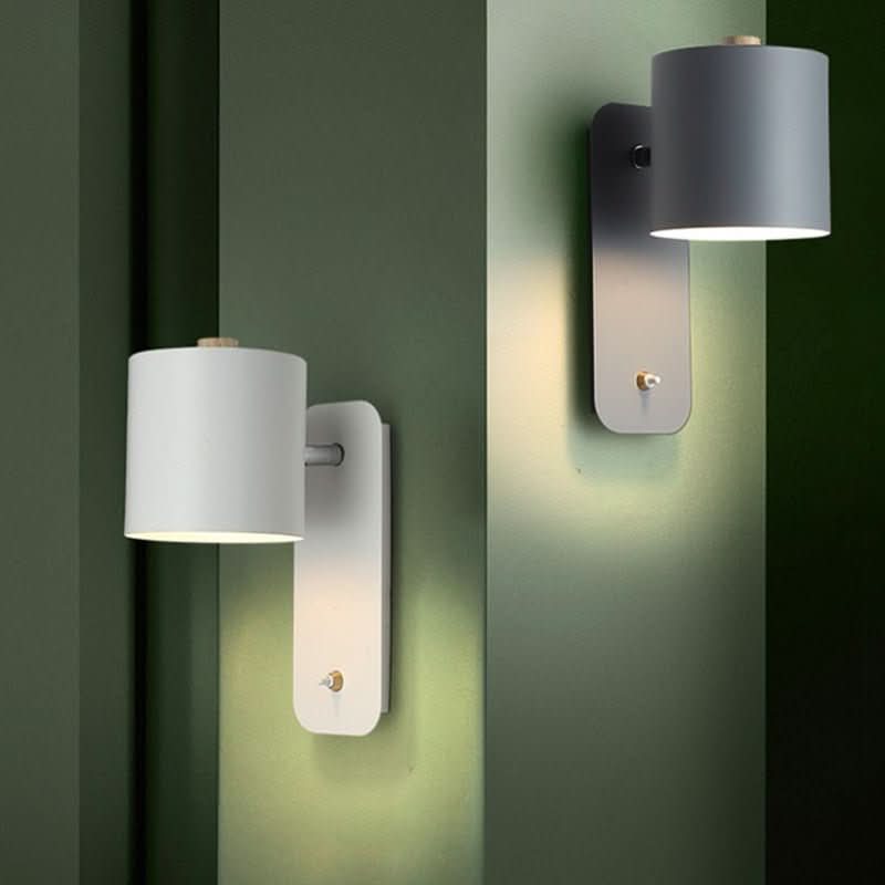 Moderne skandinaviske LED-Wandleuchte med Schalter