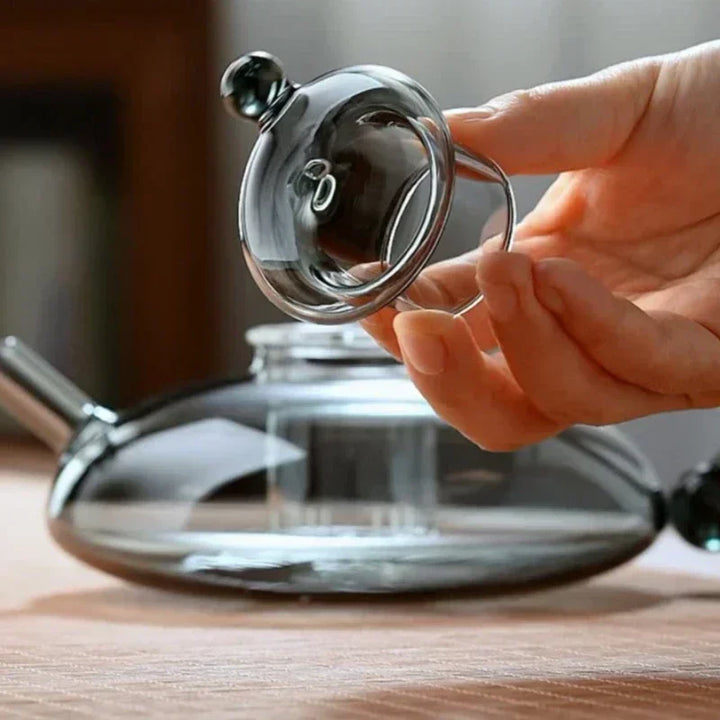 Nordic Style Varmebestandig Glass Tehkanne med Infuser Teapot Set | Skanto