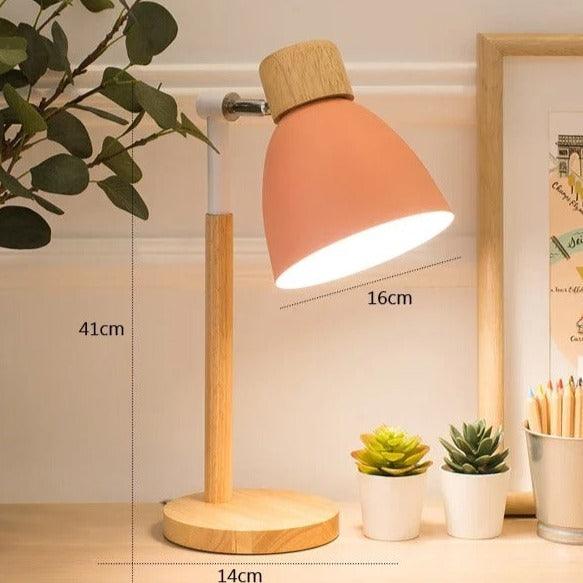 Skanto | Nordisk Bordlampe | Tre, Jern