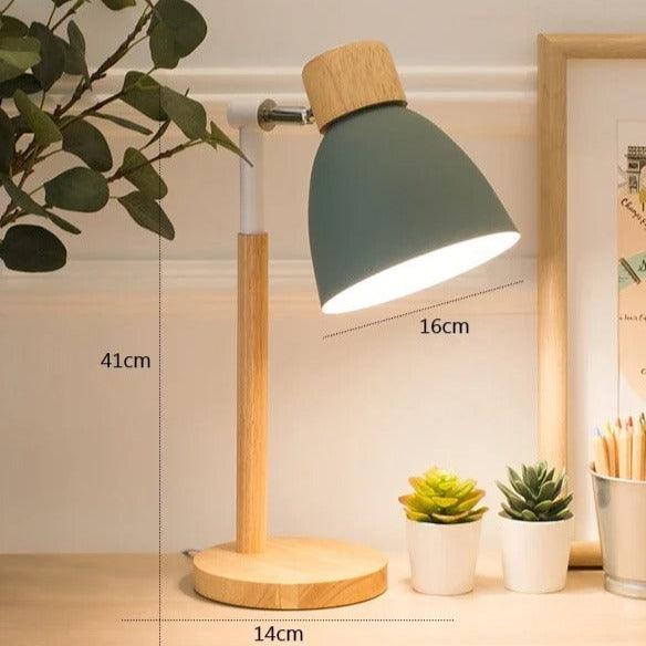 Skanto | Nordisk Bordlampe | Tre, Jern