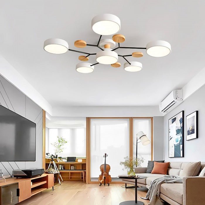 Skanto | NordicGlow Grenet LED Taklampe - Elegant nordisk stil