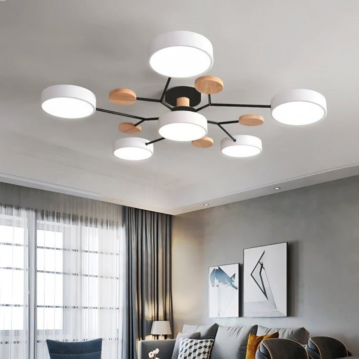 Skanto | NordicGlow Grenet LED Taklampe - Elegant nordisk stil