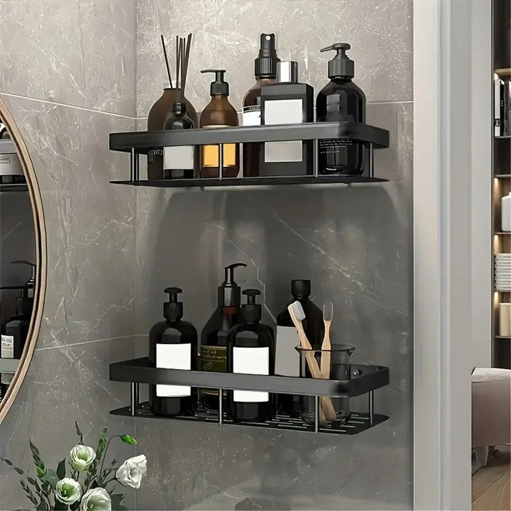 NordicShelf Badezimmer-Kleberegal – Stilvolle Aufbewahrung ohne Bohren