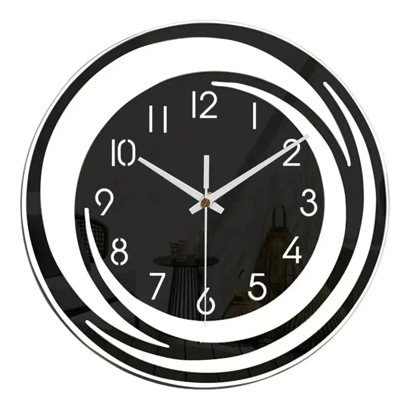 Skanto | NordicTime Akryll Veggklokke – Stille 3D Geometrisk Design for Moderne Hjem