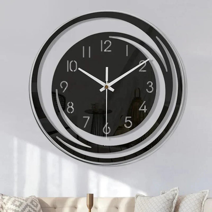 Skanto | NordicTime Akryll Veggklokke – Stille 3D Geometrisk Design for Moderne Hjem