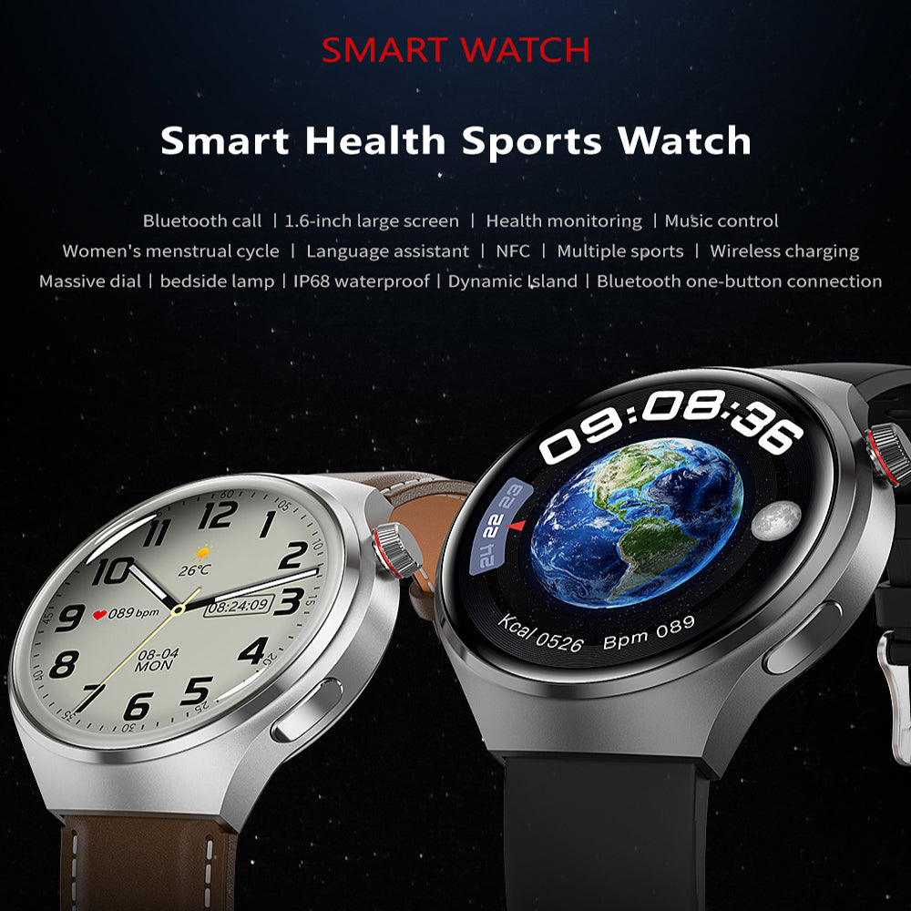 Skanto |  Gt4 Pro Smartwatch For Menn: Ip68 Nfc Gps Tracker, Amoled 360*360 Hd-Skjerm, Hjertefrekvens, Bluetooth-Samtale Begrenset Utgave