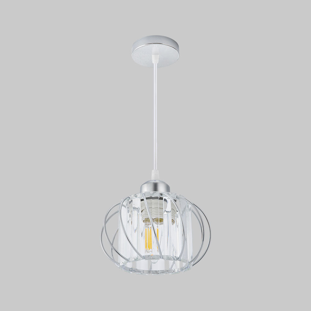 Skanto | Pendellampe svart glass kule taklampe