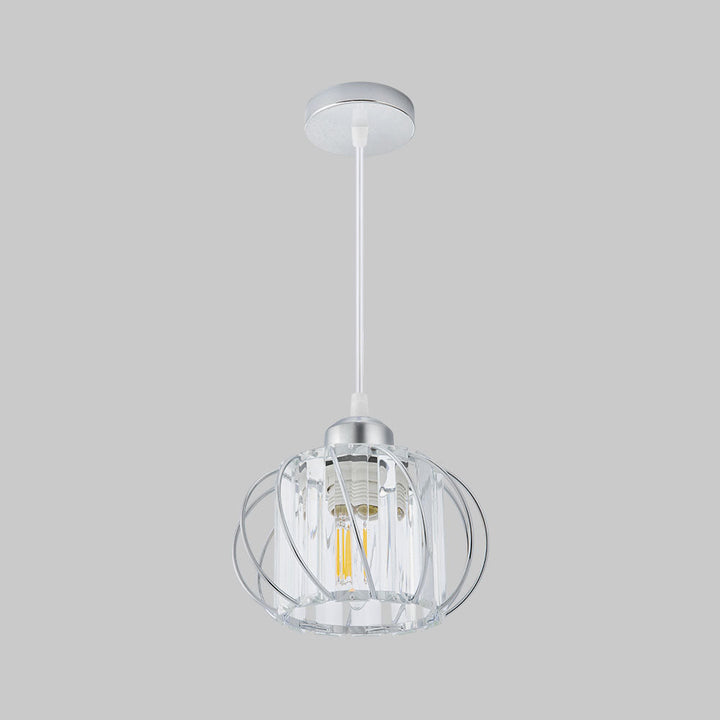 Skanto | Pendellampe svart glass kule taklampe
