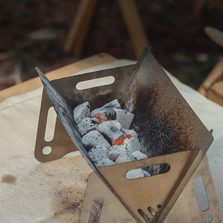 Utendørs bærbar BBQ campinggrill i rustfritt stål sammenleggbart grill | Skanto