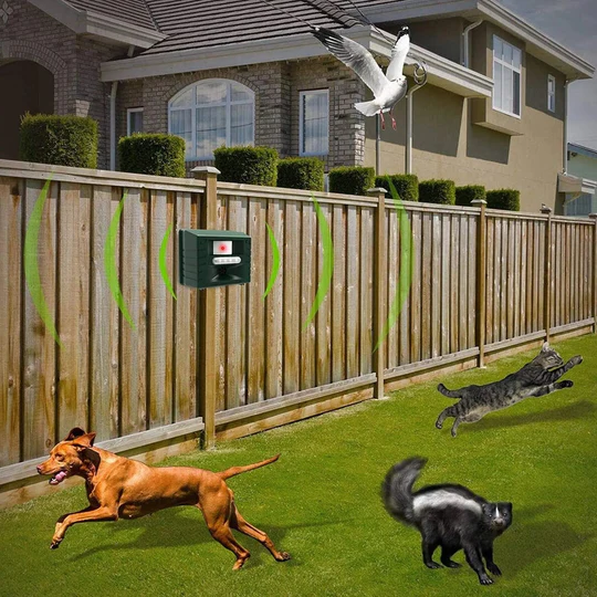 Skanto | Tretute Ultrasonic Repeller for Effective Bird Control - Get Rid of Woodpeckers