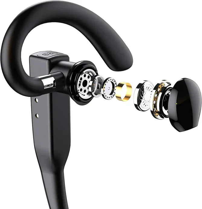 Skanto | Skywave™ | Trucker Dual Mic Trådløs Bluetooth 5.1 Støydempende Hodesett & Ørepropper for Klart Kommunikasjon & Håndfri Bruk