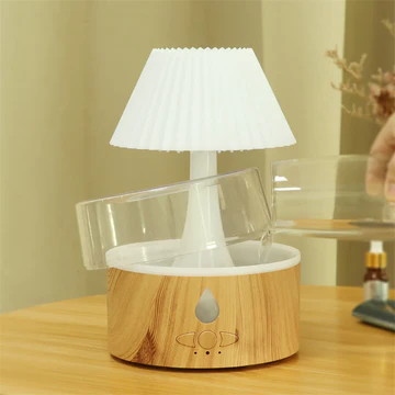 Skanto | Regnsky Luftfukter - Kaldt tåke Aromaterapi Diffuser, USB-drevet med Nattlys