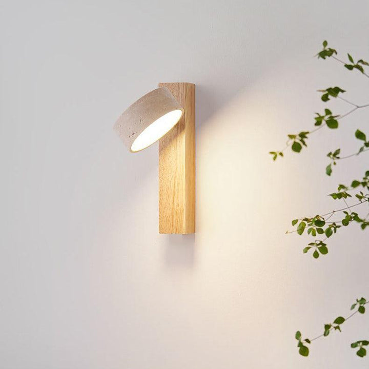 Skanto | Elfenbenfarget Travertin Vegglampe