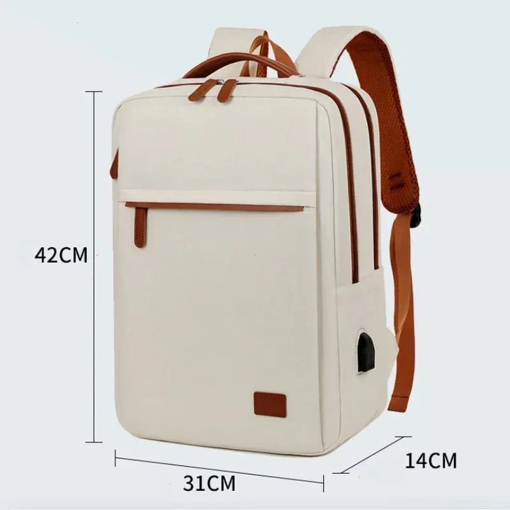 Skanto | PACKLITE – Multifunksjonell Reise Ryggsekk med Laptoprom og USB-port