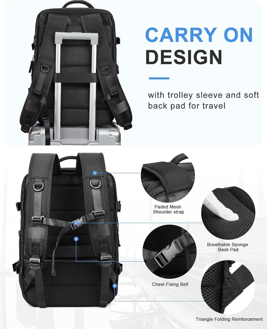 Multi-Compartment Laptop Carry Bag with Adjustable Shoulder Strap | Skanto