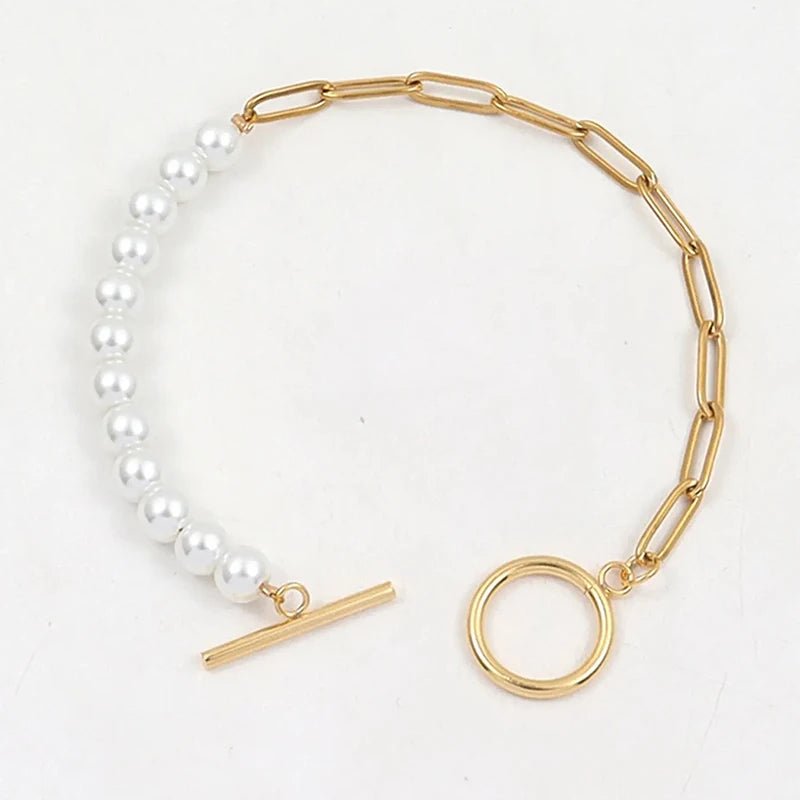 Skanto | Papirklipskjede Perle Blandet Armbånd og Halskjede