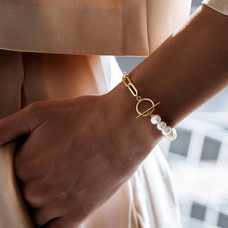 Skanto | Papirklipskjede Perle Blandet Armbånd og Halskjede