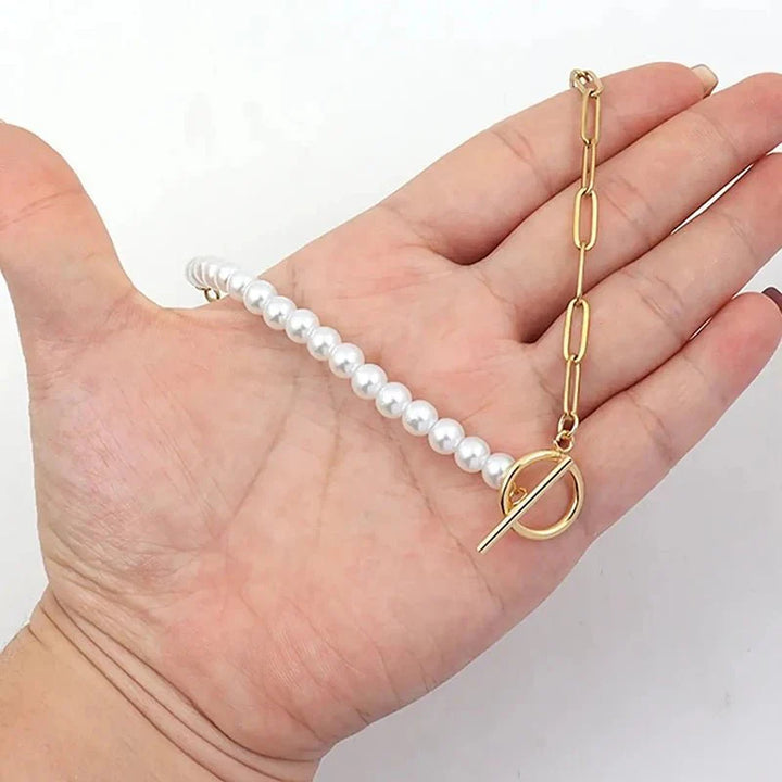 Skanto | Papirklipskjede Perle Blandet Armbånd og Halskjede