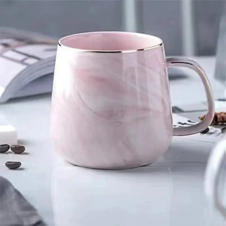Skanto | Kaffeekopp i keramikk i pastellfarge med marmor mønster